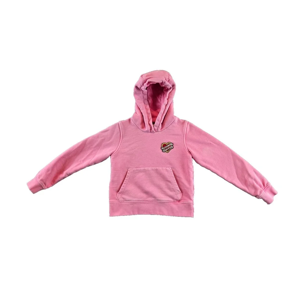 Zadig & Voltaire Hoodie Girls 8 (M) Pink Justin Hear Embrodiered Logo Pullover